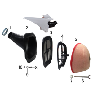 M2r J2 250cc Dirt Bike Air Filter Rubber Housing M2r J2 250cc Dirt Bike Air Filter Rubber Housing