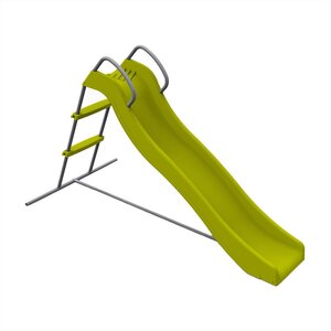 18m Green Wavy Kids Slide Freestanding Childrens Playground Equipment