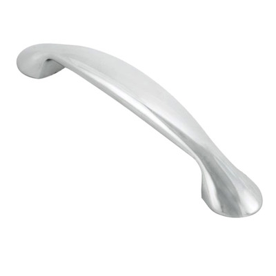 Carlisle Brass Fingertip Platypus Bow Cabinet Pull Handle (128mm C/C), Polished Chrome - FTD343CP POLISHED CHROME - 128mm c/c
