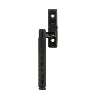 From The Anvil Left Or Right Handed Brompton Knurled Locking Espagnolette Window Fastener, Black - 46163 BLACK - LEFT HAND