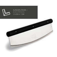 DOLCE MARE Pizza Cutter - Pizza Rocker Blade - Pizza Knife With Extra Sharp Stainless Steel Blade - Black Oak SG-JANRI-0039