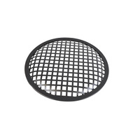 8" Metal Speaker Grille Black PVC Trim
