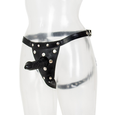 Latex Rubber Strap-On With Dildo