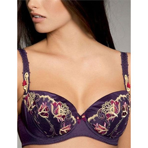 Fauve Aurelia Padded Half Cup Bra Violet