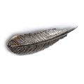 Click to view product details and reviews for Bird Feather Brooch In Silver Default Title.