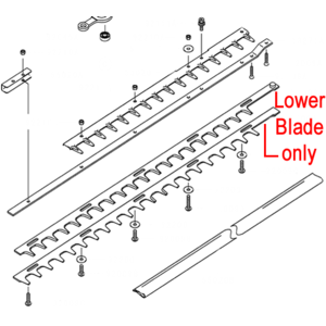 Kawasaki Khs750b Hedge Cutter Lower Blade