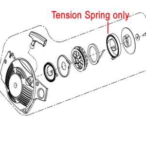 Mitox Replacement Tension Spring Miyd38 51200 5