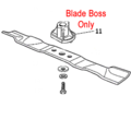 Click to view product details and reviews for Mountfield Blade Boss 25mm Fits Hp425 422 122463020 1.