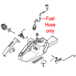 Stihl Chainsaw Fuel Hose 1140 358 7704