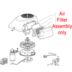 Mountfield Air Filter Assembly 7250 Series 118550319 0