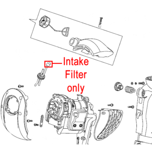 Mountfield Hedgetrimmer Intake Filter 183520009 0
