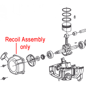 Mitox Brushcutter Recoil Starter Assembly Mi139f 22