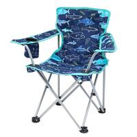Joules Kids Lazy Folding Chair, Blue Navy Shark