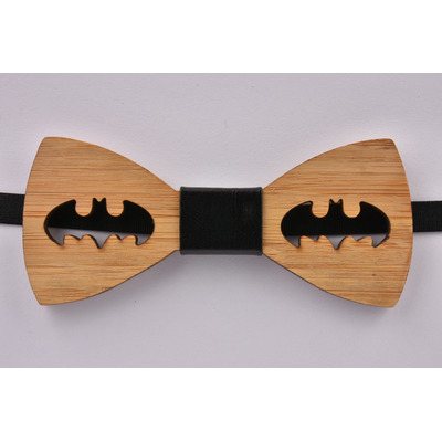 Wooden Bow Tie Batman