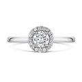 Click to view product details and reviews for Brilliant Cut Diamond Halo Ring 070cts.