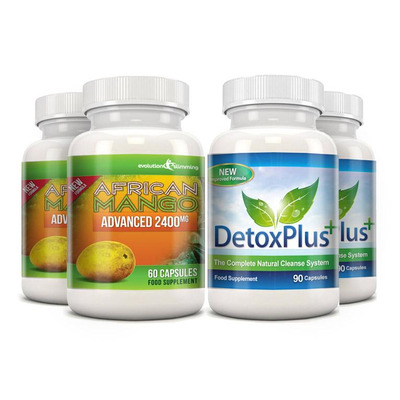 Pure African Mango 2400mg & Detox Cleanse Combo Pack - 2 Month Supply