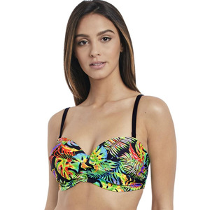 Freya Electro Beach Bandeau Bikini Top Tropical