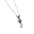 Click to view product details and reviews for Miniature Cat Necklace In Silver 16 42cm.