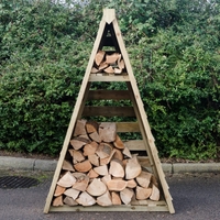 Wooden Triangular Log Store
