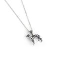 Click to view product details and reviews for Miniature Greyhound Whippet Dog Necklace In Silver 16 42cm.