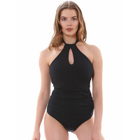 Freya Remix High Neck Underwired Swimsuit Black