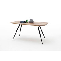 Alfred Oak And Anthracite Dining Table 160cm