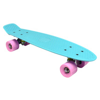 22" Skateboards Kids Retro Plastic Mini Cruiser