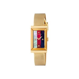 Gucci G Frame Mesh Strap Watch Ya147140