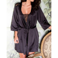 Pour Moi Dusk Satin Wrap Dress