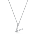 Click to view product details and reviews for Rox Bamboo Sterling Silver Letter V Pendant.