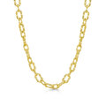 Click to view product details and reviews for Rox Cane Yellow Oval Link Necklace.