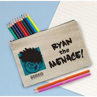 Beano Big Heads Dennis Pencil Case & Pencils