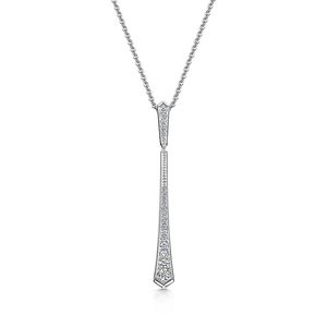Cosmic Diamond Drop Necklace 023cts