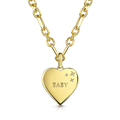 Click to view product details and reviews for Rox Lox Baby Heart Diamond Necklace 001ct.