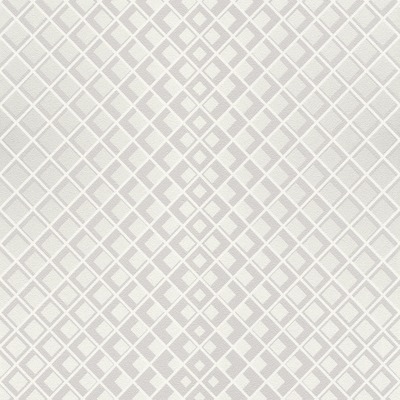 Modern Art Art Deco Diamond Illusion Wallpaper White / Grey Rasch 610949