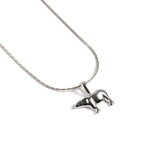 Polar Bear Necklace In Silver 16 42cm