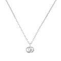 Click to view product details and reviews for Gucci Running G White Gold Necklace.