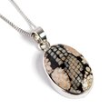 Click to view product details and reviews for Snakeskin Wrasse Fossil Necklace Natural Designer Gemstone 16 42cm.