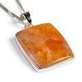 Click to view product details and reviews for Mexican Orange Calcite Necklace Natural Designer Gemstone 16 42cm.