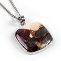 Click to view product details and reviews for Chert Breccia Stone Necklace Natural Designer Gemstone 16 42cm.