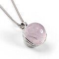 Click to view product details and reviews for Rose Quartz Sphere Necklace Natural Designer Gemstone 16 40cm.