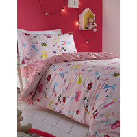 Lets Play, Pink Toddler and Cot Bed Duvet Cover