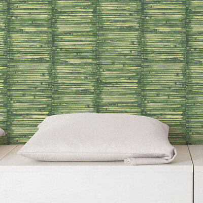 Global Fusion Bamboo Wallpaper Green Galerie G56388