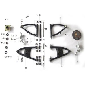 Pentora 150cc Quad Bike Rhs Front Upper Suspension Arm