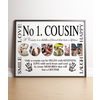 No 1 COUSIN Personalised Photo Print