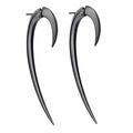 Click to view product details and reviews for Shaun Leane Silver Black Rhodium Large Hook Earrings Code Ht009brnaeos.