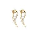 Click to view product details and reviews for Shaun Leane Yellow Gold Hooked Pearl Earrings Code Cb051yvnaeos.