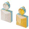 Click to view product details and reviews for Swarovski Orbita Earrings Asymmetrical Square Cut Crystal 5600522.