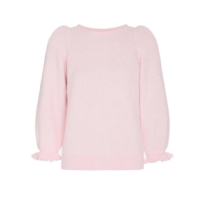 Sally Frill Pullover - Pearly Pink
