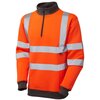 Click to view product details and reviews for Leo Ss01 Brynsworthy Quarter Zip High Vis Sweatshirt.